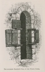 La soi-disant cellule de Raleigh dans la Tour Blanche