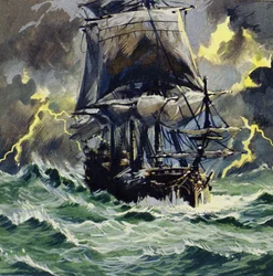 Le voyage orageux a inspiré Le Vaisseau fantôme de Wagner