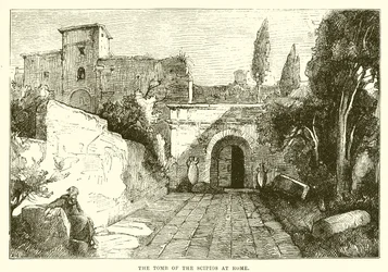 Le tombeau des Scipions à Rome