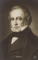 Thomas Babington Macaulay (1800-1859), homme politique et historien anglais (lithographie)