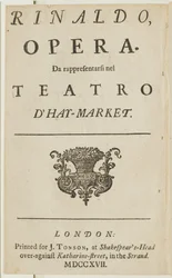 Page de titre du livret de l