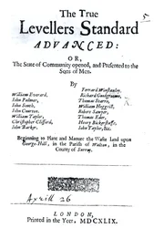 Page de titre de The True Levellers Standard, publié le 26 avril 1649