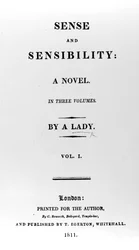 Page de titre de Raison et Sentiments par Jane Austen, première édition, 1811