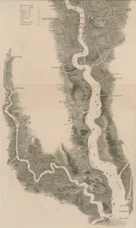 Carte panoramique de la Tamise et de la Medway