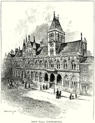 Hôtel de ville, Northampton (gravure)