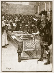 Procès de Charles, illustration de Cassells Illustrated History of England
