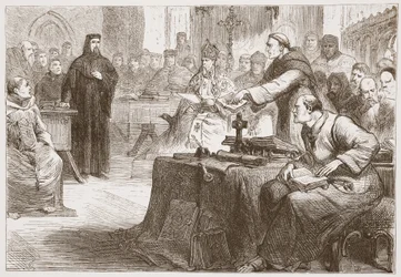 Procès de Wicliffe, illustration de L