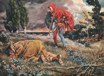 Trinculo trouve Caliban