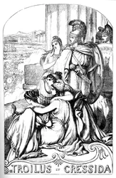 Troïlus et Cressida - Illustration dans "Œuvres complètes de William Shakespeare" 1866 - Les illustrations et la forme générale de cette édition sont empruntées à Shakespeare illustré de Cassell, publié à Londres