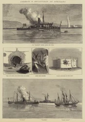 Tourelles contre bordées à Portland (gravure)