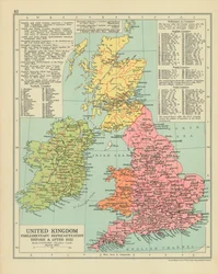 Représentation parlementaire du Royaume-Uni avant et après 1832 (lithographie couleur)
