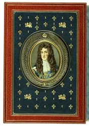 Couverture supérieure, avec portrait miniature ovale de Charles II, 1902