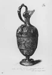 Musée Victoria et Albert : Aiguière, étain, français, vers 1560
