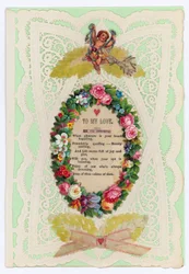 Carte de Saint-Valentin victorienne