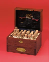 Coffret de médecine homéopathique victorien produit par James Epps & Co., milieu du 19e siècle