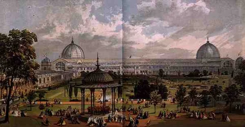Vue depuis les jardins horticoles de l