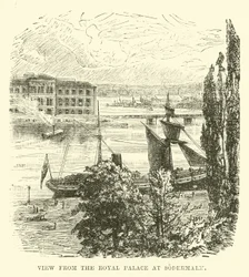 Vue depuis le Palais Royal à Södermalm