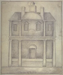 Vue du théâtre de Blackfriars, vers 1650