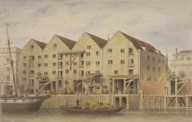 Vue de Chamberlains Wharf, Tooley Street, 1846