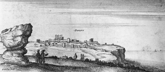 Vue du château de Douvres (gravure)