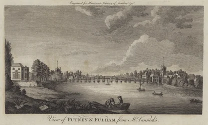 Vue de Putney et Fulham depuis chez M. Vanneck