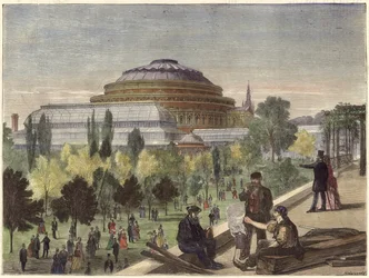Vue des jardins horticoles