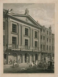 Vue de la nouvelle façade, vers Bridges Street, de l