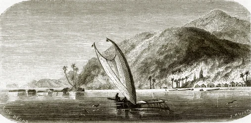 Village de Vanu, île de Vanikoro