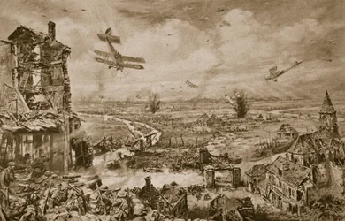 Impression vive de la lutte terrible pour Armentières en avril 1918, 1918-19