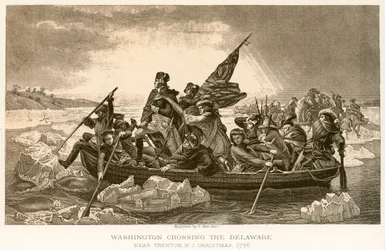 Washington traversant le Delaware