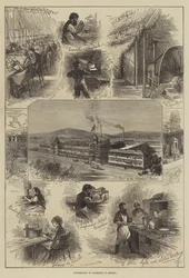 Horlogerie par machines en Amérique (gravure)