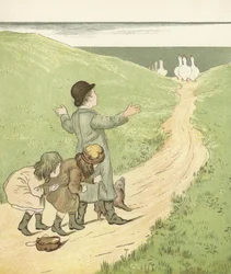 Quand les oies sont venues sur la prairie !