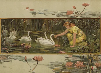 Là où poussent les nénuphars (chromolitho)