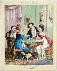 Whist Pl 1. - A Rub, publié à Londres par G. Humphrey