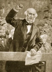 William Gladstone parlant lors d