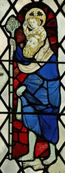 Fenêtre chapelle Chap-Ed-Confessor représentant Saint Christophe