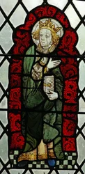 Fenêtre chapelle Chap-Ed-Confessor représentant Saint Édouard le Confesseur ?