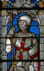 Fenêtre Ew représentant Saint Georges