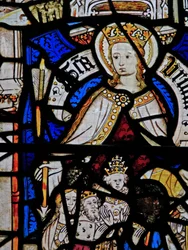 Fenêtre Ew représentant Sainte Ursule