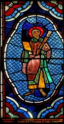 Fenêtre Ew représentant un saint