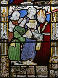 Fenêtre représentant les Sept Sacrements : Confirmation