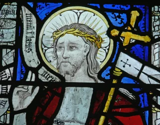 Fenêtre N5 représentant le Christ de la Résurrection