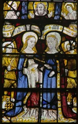 Fenêtre N5 représentant la Visitation