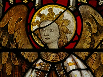 Fenêtre Na représentant Saint Michel