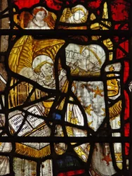 Fenêtre représentant Saint Martin célébrant la messe