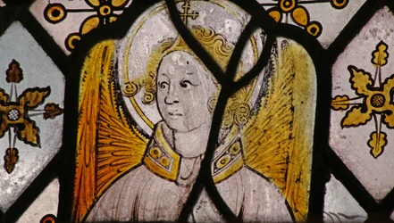 Fenêtre Chapelle St Nectan Ew représentant un ange