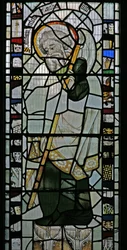 Fenêtre W représentant Saint Matthias