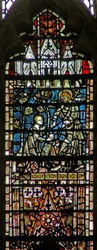 Fenêtre c6-7 représentant une scène de Résurrection : Noli Me Tangere