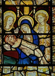 Fenêtre représentant la Pietà