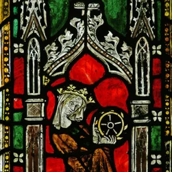 Fenêtre représentant Sainte Catherine